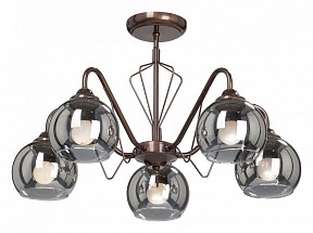 Люстра на штанге Vitaluce 3951 бронза арт. V3951-7/5PL