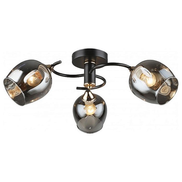 Люстра на штанге Imex MD.5963 черный арт. MD.5963-3-S-COFFEE+FGD