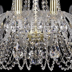 Подвесная люстра Bohemia Ivele Crystal 1402 золото арт. 1402/16/300/G