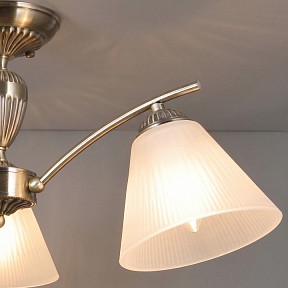 Люстра на штанге ILLUMICO  бронза арт. IL0900-3CSQ-26 AB ELITE