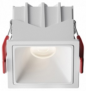 Встраиваемый светильник Maytoni Alfa LED белый арт. DL043-01-10W4K-SQ-W-1