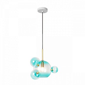 Подвесной светильник Loft it Bolle золото арт. 2027-P4 Blue mini