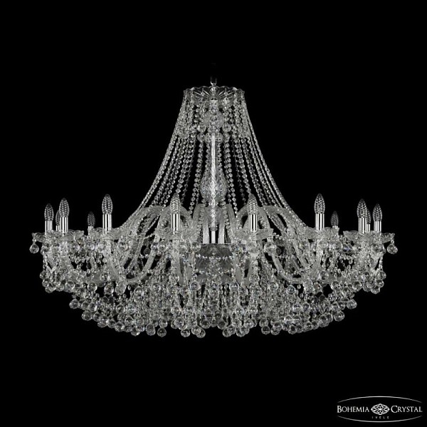 Подвесная люстра Bohemia Ivele Crystal 1409 никель арт. 1409/16/460 Ni