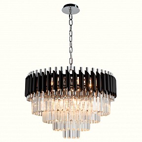 Подвесная люстра Natali Kovaltseva Darian серый арт. DARIAN 76017/10C CHROME BLACK