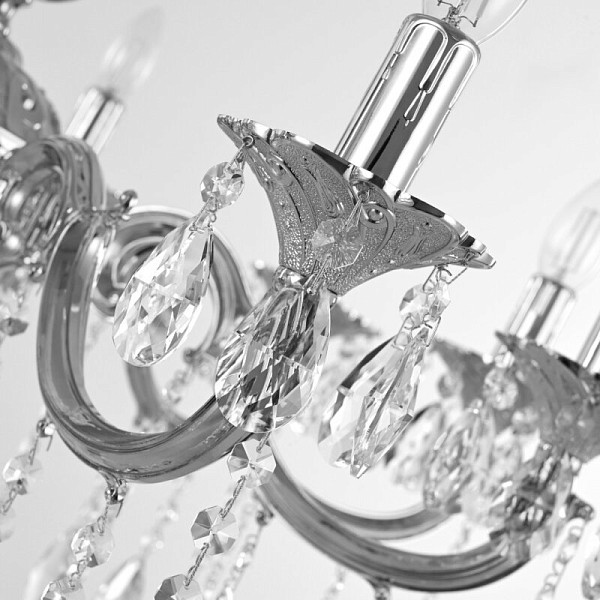 Подвесная люстра Bohemia Ivele Crystal AL77 никель арт. AL77101/6/175 B Ni