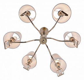 Люстра на штанге Rivoli Cristal желтый арт. Б0062113