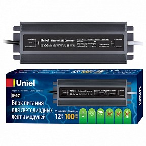 Блок питания Uniel Uet серый арт. UL-00007576