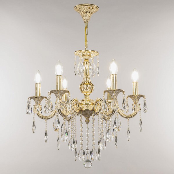 Подвесная люстра Bohemia Ivele Crystal AL7901 золото арт. AL79101/6/175 B GW