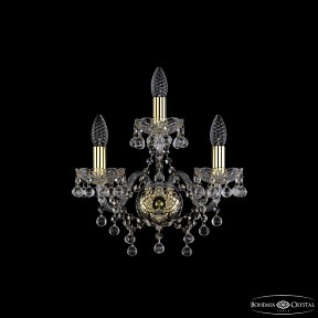 Бра Bohemia Ivele Crystal 1409 золото арт. 1409B/2+1/141 G