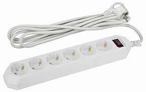 Сетевой фильтр Эра  белый арт. USF-6es-1,5m-W-BOX