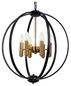 Подвесная люстра Arte Lamp Castula черный арт. A7013SP-6BK