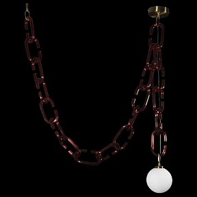 Подвесной светильник Loft it Chain золото арт. 10128C Red
