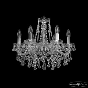 Подвесная люстра Bohemia Ivele Crystal 1409 никель арт. 1409/6/160 Ni