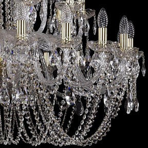 Подвесная люстра Bohemia Ivele Crystal 1402 золото арт. 1402/20+10+5/360/G