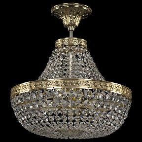 Люстра на штанге Bohemia Ivele Crystal 1911 золото арт. 19111/H1/35IV G