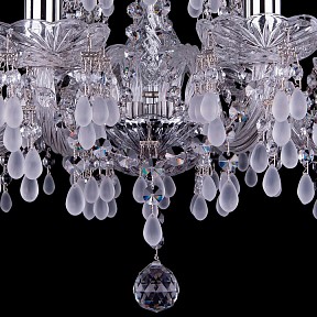 Подвесная люстра Bohemia Ivele Crystal 1410 металл арт. 1410/8/195/Ni/V0300