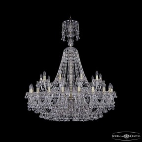 Подвесная люстра Bohemia Ivele Crystal 1409 золото арт. 1409/20+10/400/XL-132 G