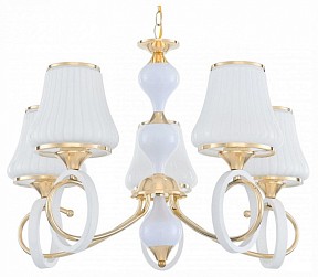 Подвесная люстра Arte Milano Florentia-2387 белый арт. 302387/5 Wh/Gd