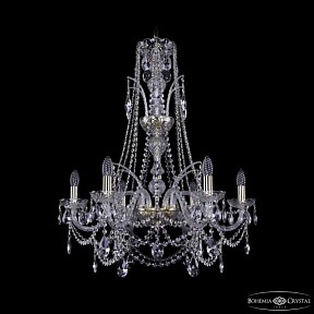 Подвесная люстра Bohemia Ivele Crystal 1411 золото арт. 1411/6/240/XL-83 G