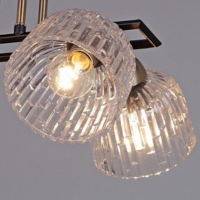 Люстра на штанге ILLUMICO  бронза арт. IL0794-8CSQ-25BKAB ELITE