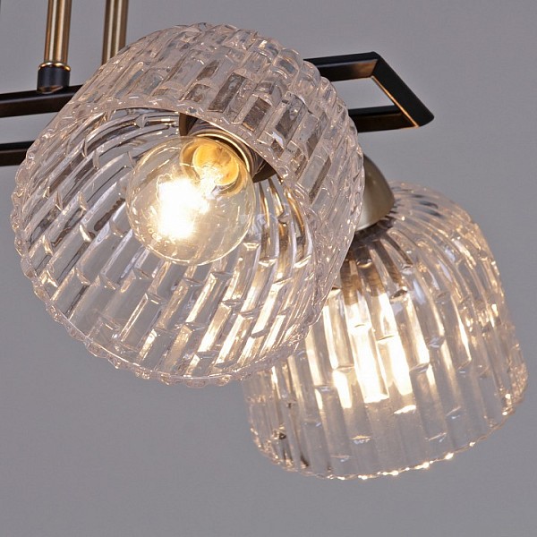 Люстра на штанге ILLUMICO  бронза арт. IL0794-8CSQ-25BKAB ELITE