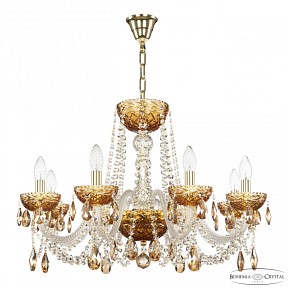 Подвесная люстра Bohemia Ivele Crystal 5402 золото арт. 5402/8/240 G Amber/M-1F K721