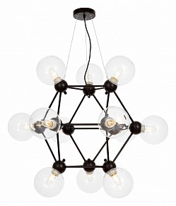 Подвесная люстра LUMINA DECO Zodiak черный арт. LDP 160N-12 BK+PR