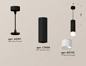 Подвесной светильник Ambrella Light XP черный арт. XP7456004