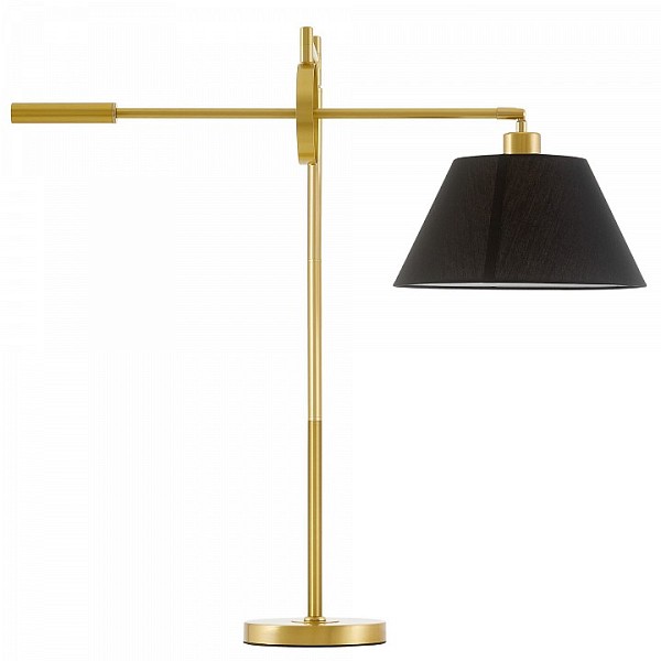 Настольная лампа декоративная LUMINA DECO 1124 латунь арт. LDT 1124 MD+BK
