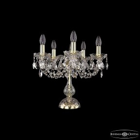Настольная лампа декоративная Bohemia Ivele Crystal 1402 золото арт. 1402L/5/141-39 G