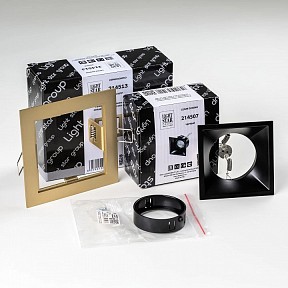 Встраиваемый светильник Lightstar Domino золото арт. D51307BMOD