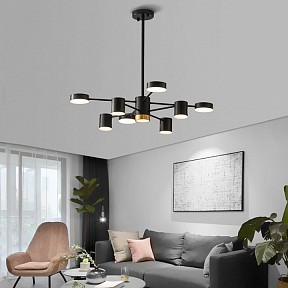 Люстра на штанге Imperiumloft Merill черный арт. MERILL01