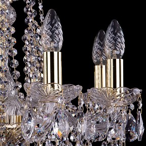 Подвесная люстра Bohemia Ivele Crystal 1413 золото арт. 1413/8/165/G