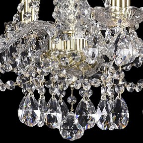 Подвесная люстра Bohemia Ivele Crystal 1413 золото арт. 1413/4/165/G