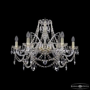 Подвесная люстра Bohemia Ivele Crystal 1411 золото арт. 1411/6/240 G