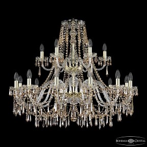 Подвесная люстра Bohemia Ivele Crystal 1403 золото арт. 1403/12+6/360/2d G R721