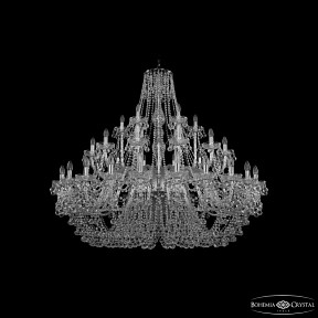 Подвесная люстра Bohemia Ivele Crystal 1409 никель арт. 1409/24+12+6/530 Ni