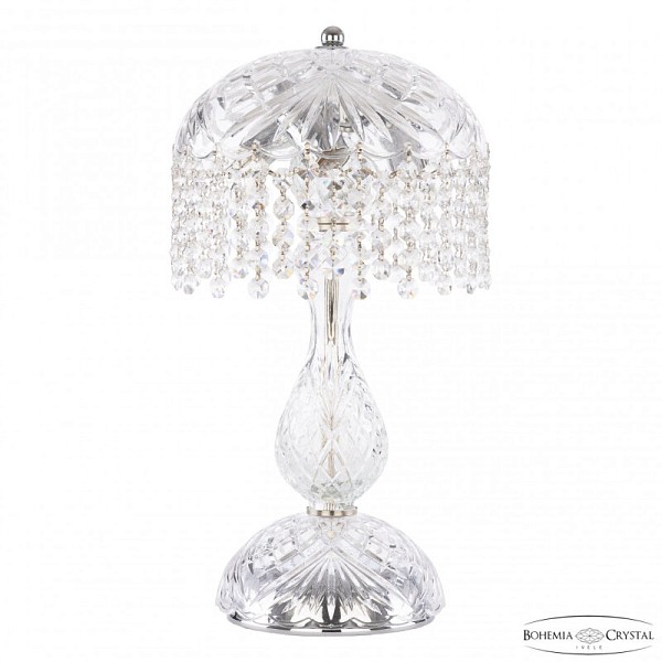 Настольная лампа декоративная Bohemia Ivele Crystal 1478 никель арт. 14781L1/22 Ni R