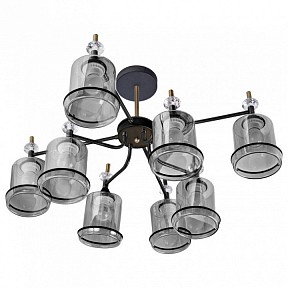 Люстра на штанге Imex MD.4890 коричневый арт. MD.4890-8-S COFFEE+FGD