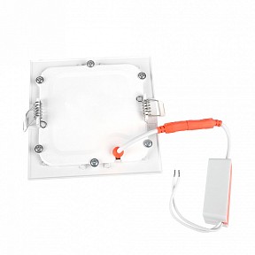 Встраиваемый светильник Jazzway  белый арт. PPL-S 12W 4000K IP40 WH