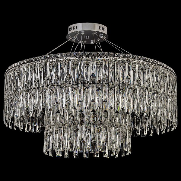 Подвесная люстра Arti Lampadari Ovindoli Nickel никель арт. Ovindoli L 1.5.80+40.100 N