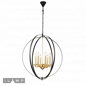 Подвесная люстра iLamp Element золото арт. 9977-800 GL+BK