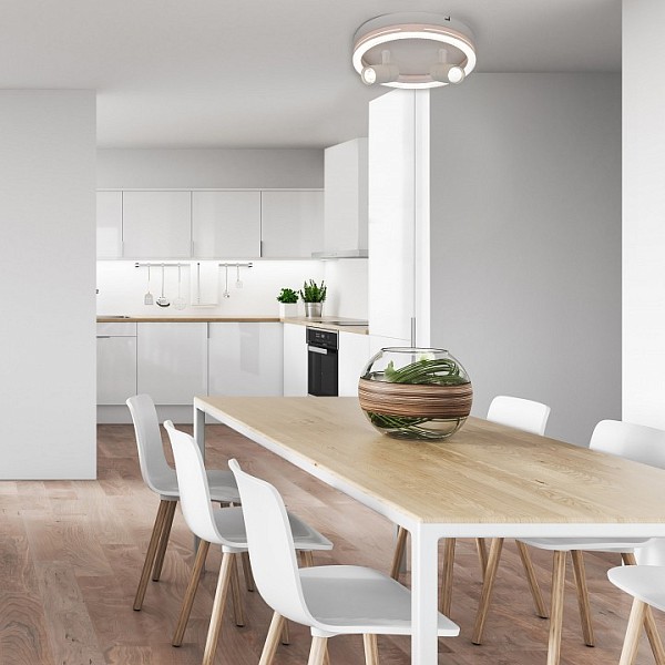 Светильник на штанге Escada 20044LED белый арт. 20044SMA/03LED WH