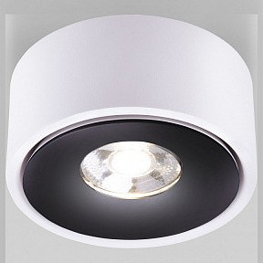 Накладной светильник Elektrostandard Glide белый арт. Glide 8W белый/черный (25100/LED)