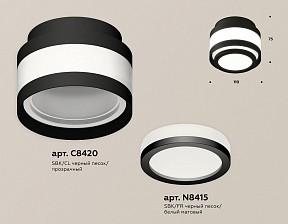 Накладной светильник Ambrella Light XS черный арт. XS8420002