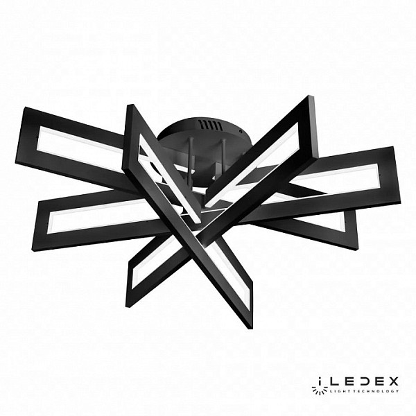 Потолочная люстра iLedex Stalker черный арт. 9082-R800-X 128W BK