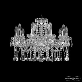 Подвесная люстра Bohemia Ivele Crystal 1413 никель арт. 1413/10/200 Ni