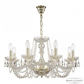 Подвесная люстра Bohemia Ivele Crystal 119 золото арт. 119/8/240 G