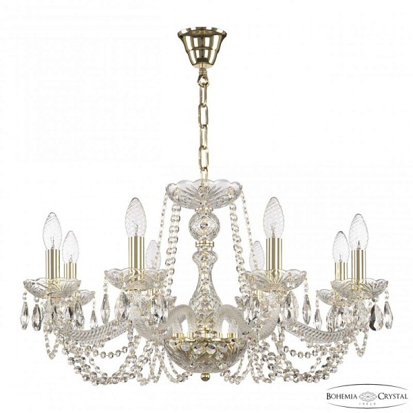 Подвесная люстра Bohemia Ivele Crystal 119 золото арт. 119/8/240 G