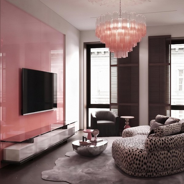 Подвесная люстра Loft it Murano бронза арт. 10580/600 Clear pink